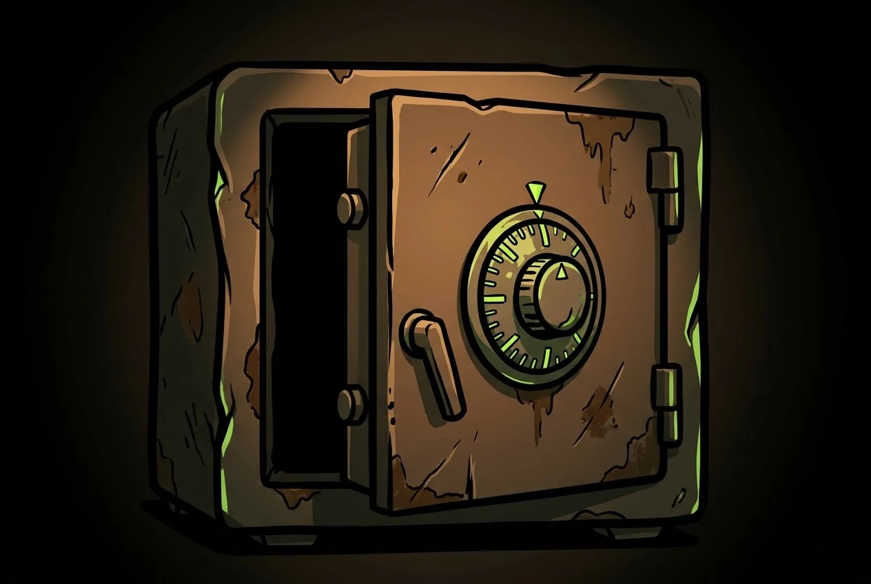 The old safe in the back room